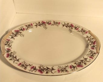Noritake 1930's Back Stamp 16 Inch Platter -- Thistle Pattern