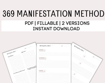 369 method | 369 Manifestation Journal | 369 Manifestation Method | Law Of Attraction | 369 Journal For Tablet