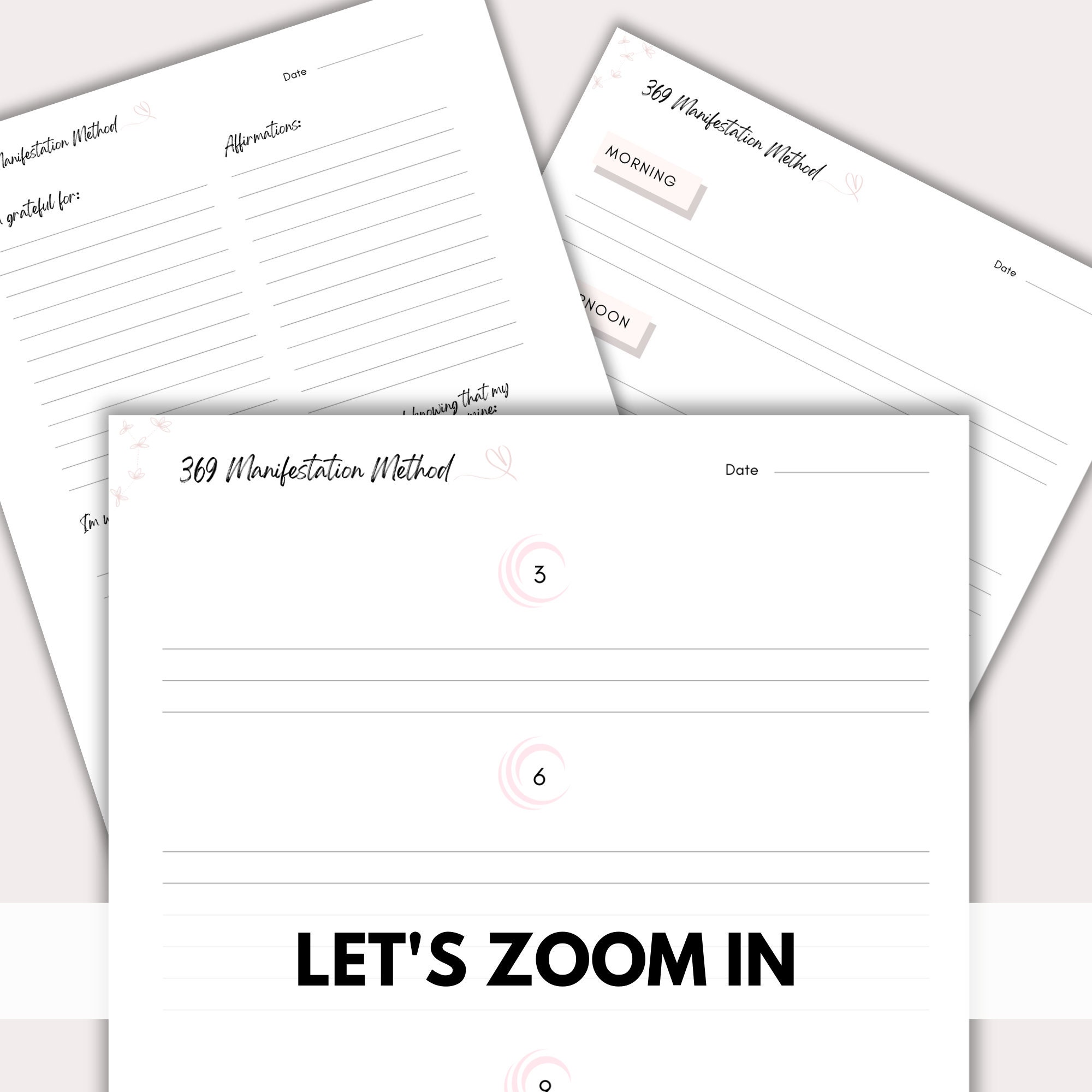 369 Method | 369 Manifestation Journal | 369 Manifestation Method | Law ...