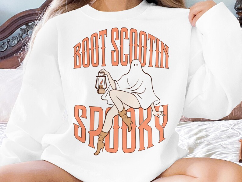 Boot Scootin Spooky Svg Cowboy Ghost Svg Spooky Season Svg Etsy Australia