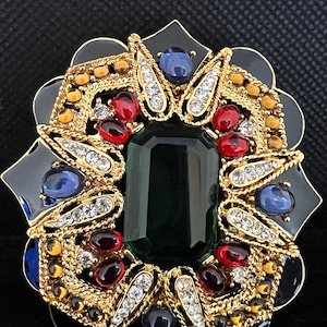 Joan Rivers Multi Colored Brooch