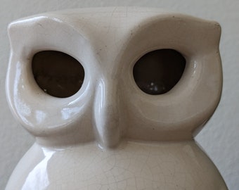 Stunning RARE Vintage Brush McCoy Owl Lantern, 10" high, MCM Vintage Style, Maximalist Treasure!