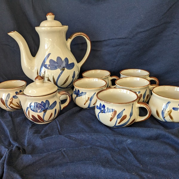 Stoneware Tea Set Etsy