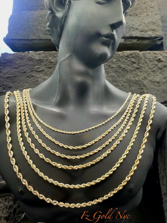 ロープチェーン 10k AVALANCHE 10K ゴールドロープチェーン ソリッド