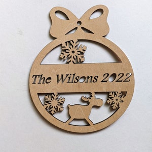 Wood Christmas Ornament
