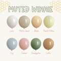 Classic Winnie Balloons, Dusty Blue, Dusty Pink, Eucalyptus, Sage, Blush, Baby Shower, Neutral Balloons