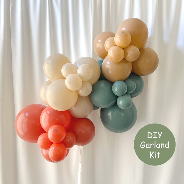 Neutral DIY Balloon Garland Kit | Fall Balloon Garland | Baby Shower | Fall Birthday | Sand | Burnt Orange | Boho Balloon Arch