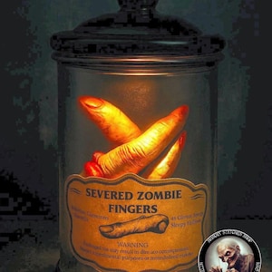 Severed Zombie Fingers in Apothecary Jar | Sleepy Hollow-inspired ...