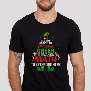 Camisa de Navidad de profesor de matemáticas, camisa de profesor de matemáticas, camisa de Navidad de matemáticas, camisas de profesor