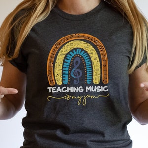 Music Teacher Shirt, Music Teacher Tshirt, Teaching Music is My Jam Shirt, Funny Teacher Shirts, Music Teacher Gift
