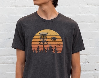 Disc Golf Shirt, Frisbee Golf Shirt, Gift for Disc Golfer, Retro Disc Golf Shirt, Men&#39;s Disc Golf Tshirt
