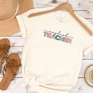 English Teacher Shirt, English Teacher Tshirt, English Teacher Gifts, Teacher Gifts, Teacher Shirts, Retro English Teacher Shirt