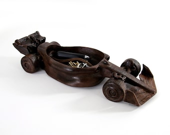 Original F1 car Bowl, Wooden Dish, Flower Pot, Succulent Planter, 3D Printed Material