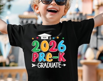 Custom Pre-K Graduate 2026 Shirt, PreK Graduation T-Shirts, Last Day of Pre-K School Shirts, Matching Class Shirts, Kids Graduation T-Shirt