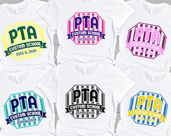Custom PTA Shirt, Custom Parent Teacher Association Tee, School Spirit Shirt, Back to School Gift for Teacher, PTO Volunteer Shirt