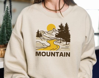 Mountain Sweatshirt, Winter Sports Sweat, Adventure Sweatshirt, Nature Lover Sweater, Camping Sweatshirt, Hiking Sweatshirt, Hiking Gift