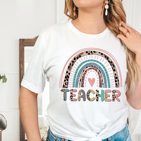 Teacher Life Rainbow Shirt, Inspirational Teacher Shirts, Teach Love Shirt, Back To School Shirt, First Grade Teacher Shirts, Teacher Tee