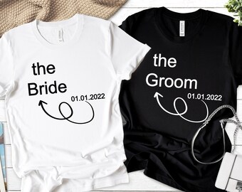 Bride and Groom Shirt, Bride Groom Shirts, Groom Shirt, Honeymoon Shirts, Bridal Shirts, Just Married Shirt, Newlywed Shirt,Bride to be Gift