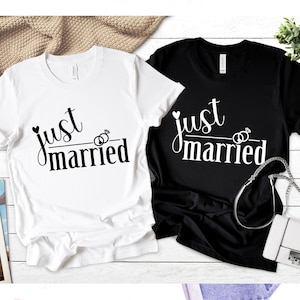 Just Married Shirt, Married Shirt, Husband Wife Shirts, Hubby Wifey Shirts, Hubby Wife Couple, Newlywed Shirt, Marriage Shirts,Wedding Shirt