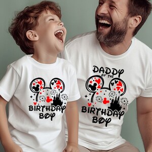 Disney Birthday Boy Shirt, Daddy of the Birthday Boy Shirt, Kids Birthday Shirt, Birthday Party Shirt, Boy Birthday Shirt, Shirt for Toddler