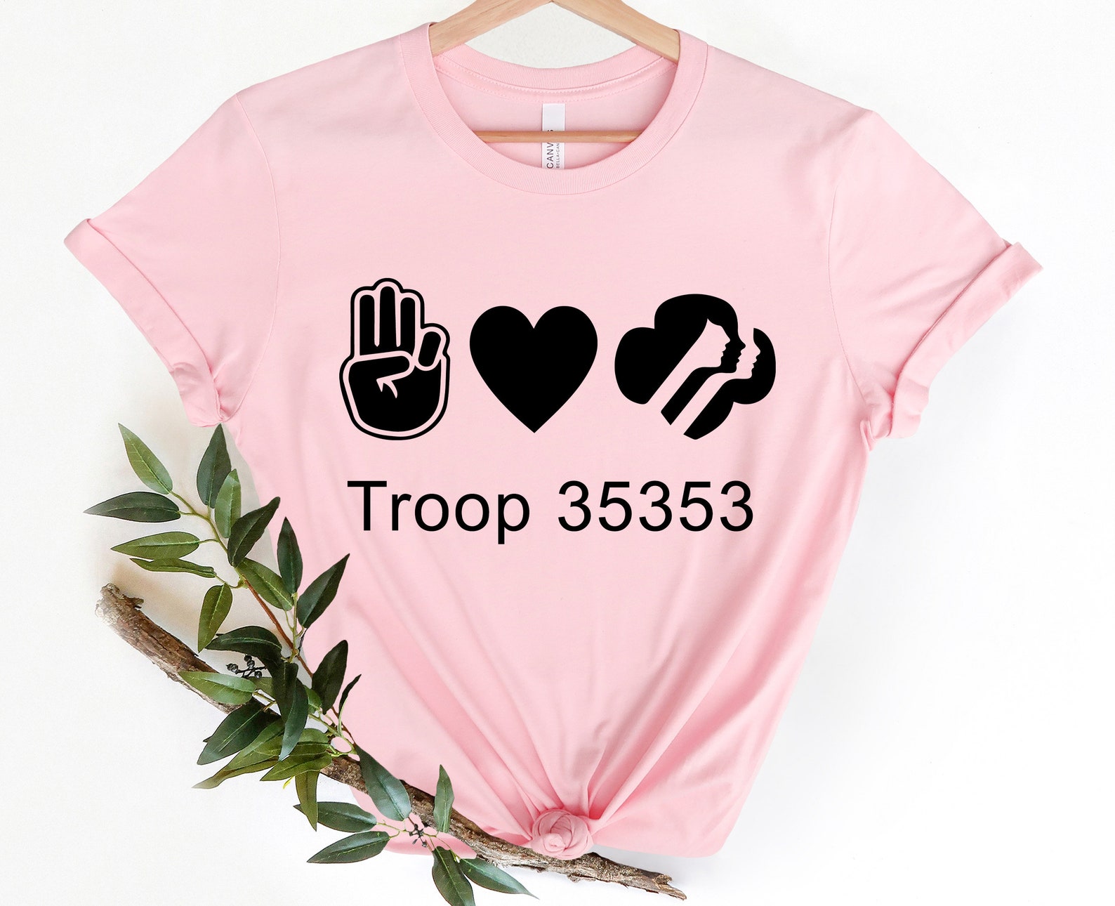 Peace Love Girl Scout Shirt Girl Scout Leader Shirt Girls Etsy