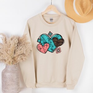 Cute Hearts Sweatshirt, Heart Sweatshirt, Valentines Sweatshirt, Valentines Day Sweatshirt, Love Sweater, Valentines Sweater, Valentine Gift