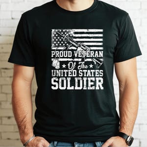Proud Veteran Shirt, Army Veteran T-Shirt, American Flag Veteran Tee, Veterans Day Gift Shirt, Patriotic Army Shirt, American Soldier Shirt