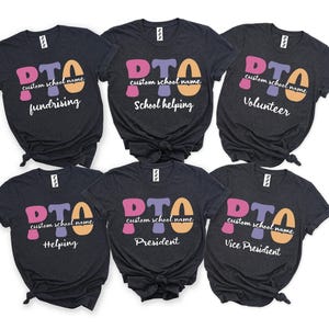 Custom Parent Teacher Organization Association Shirt, PTA PTO Crew Shirts, School Spirit Tees, PTO School Group Shirts, School Volunteer Tee