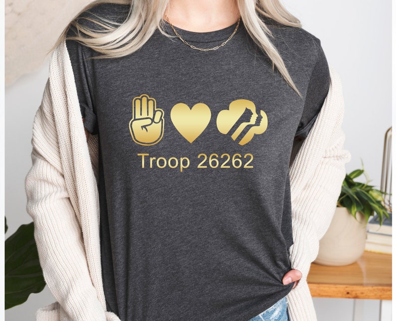 Peace Love Girl Scout Shirt Girl Scout Leader Shirt Girls Etsy