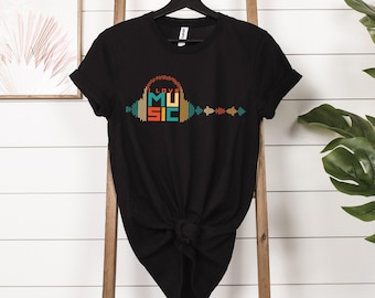 I Love Music Shirt, Musician Shirt, Music Shirt, Country Music, Music Teacher Shirt, Music Lover Gift, Music Therapy Shirt, Music Tees