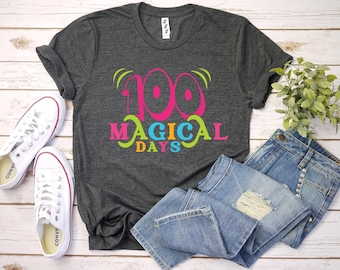 100 Magical Days Shirt, 100 Days Of School Shirt, 100th Day Of School Celebration, 100 Day Shirt, Student Shirt, Gift for Teacher