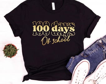 100 Days of School Shirt, Teacher Shirt, Teacher Gifts, 100 Days Brighter, Back to School Shirt, 100th Day of School, Teacher Appreciation