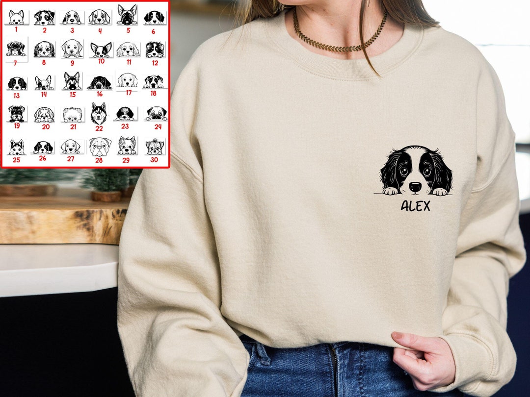 Custom Dog Sweatshirt, Dog Lover Sweater, New Dog Owner, Dog Mom