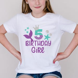 Mermaid Birthday Shirt, Mermaid Birthday Outfit, 5th Birthday Shirt, Birthday Mermaid Shirt, 5th Birthday Girl Outfit, Mermaid Toddler Shirt