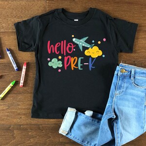 Hello Pre-K Shirt, Pre-K Teacher Shirt, Back To School Shirt, PreK Squad Shirts, Kindergarten Teacher Tee, First day Of School Shirt