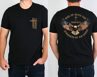 Isaiah 40:31 Shirt for Christian Gift, Bold Christian T-Shirt, Christian Dad Shirt, Mens Christian T-Shirt, Mens Christian Gifts