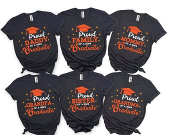 Personalized Graduation Shirts, Proud Family Graduate Tee, Custom Graduation Tee, Class of 2026 Family Graduation Shirt, Custom Senior Shirt