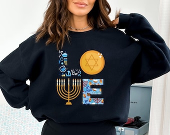 Israel Love Sweatshirt, Shalom Y'all Sweat, Israel Sweatshirt, Shalom Sweatshirt, Star of David Sweater, Women's Jewish Sweat, Jewish Gift