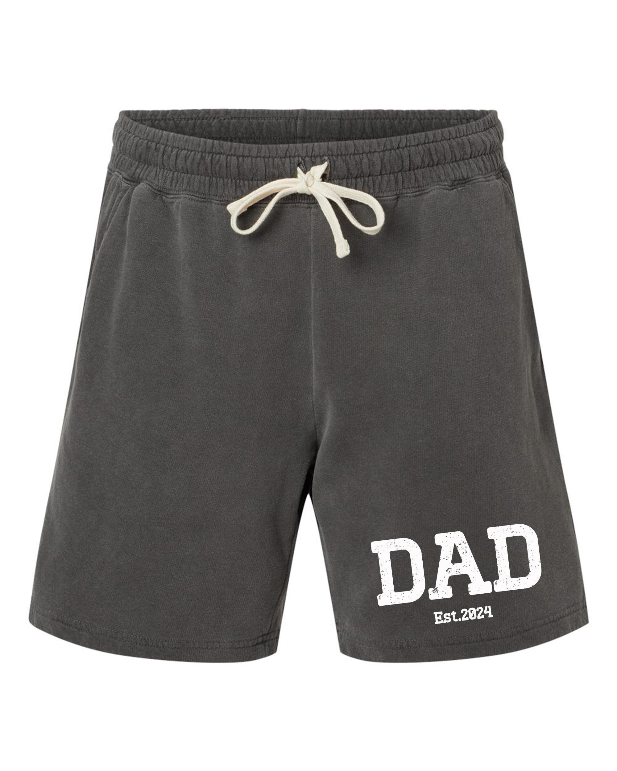 Button Dad Short Custom Dad Shorts, Comfort Colors Dad Shorts, Dad Est 2026 Shorts ...