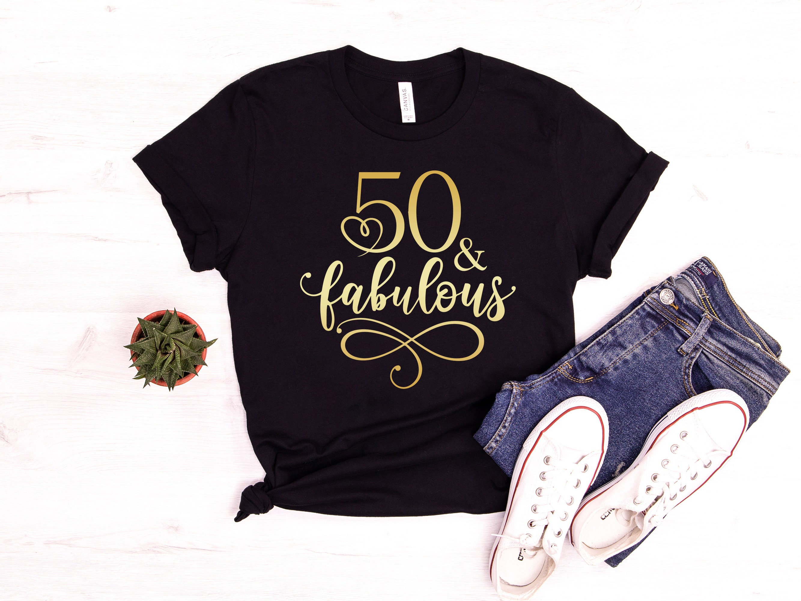 Discover 50 and Fabulous T-shirt, 50 and Fabulous Shirt, 50th Birthday T-Shirt