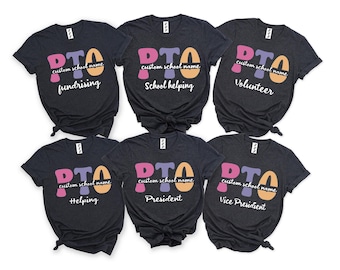 Custom Parent Teacher Organization Association Shirt, PTA PTO Crew Shirts, School Spirit Tees, PTO School Group Shirts, School Volunteer Tee
