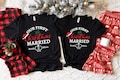 Personalized Our First Christmas Married Shirts, New Married Christmas Shirt, Couple Christmas Shirt, Christmas Pajamas, Xmas Holiday Tee