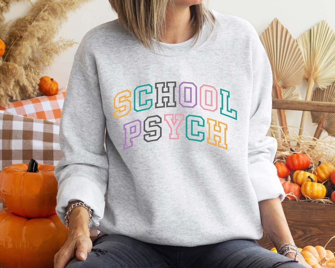 Psych Sweaters Retro School Psychologist Sweatshirt, School Psych Sweat, School ...