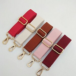 3.8CM Canvas Leather Bag Straphigh Quality Canvas 