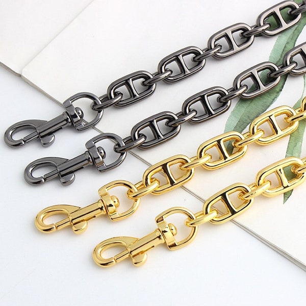 13mm D Type Metal Chain,High Quality Metal Purse Chain, Metal Crossbody Bag Chain Strap,Replacement Metal Handle Chain