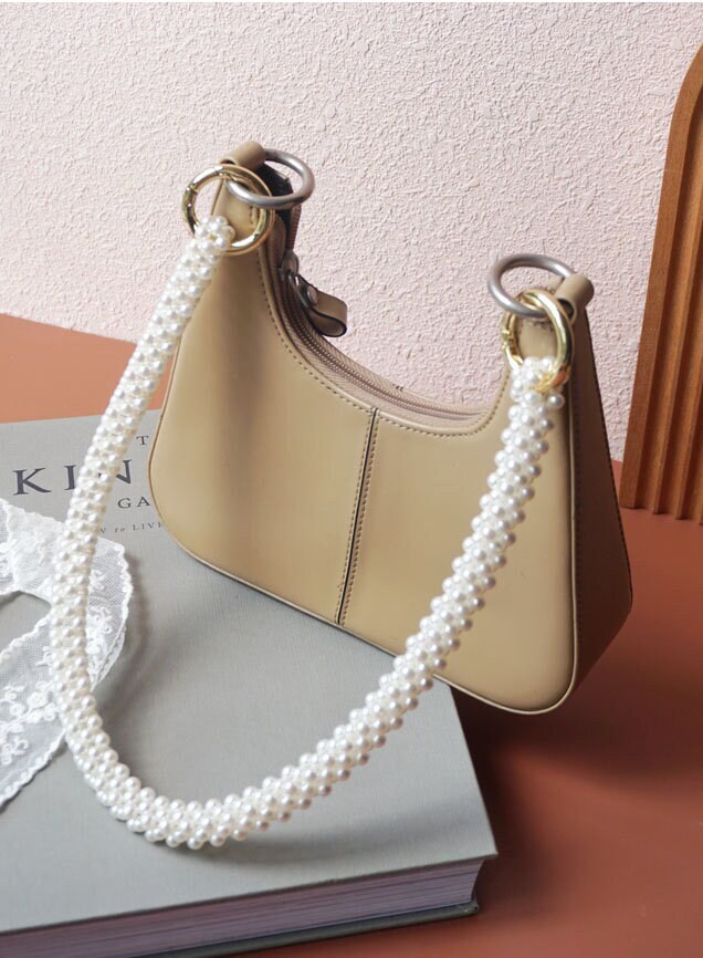 Vintage Pearl Bag Strap For Handbag Double Layer Chain Pearl Phone Lanyard  Exquisite Diy Purse Replacement Handles Bag Accessories - Temu