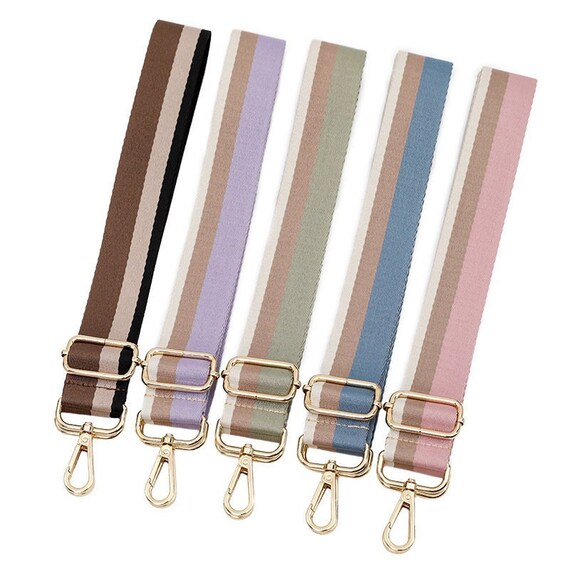 Purse Straps Replacement Crossbody Belt Multicolor Canvas Strap for Handbags
