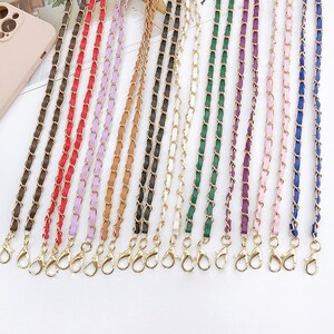 10 Color,7 MM High Quality Purse Chain,Metal Shoulder Handbag Strap,Bag Accessories,Crossbody Bag Replace Metal Leather Chain