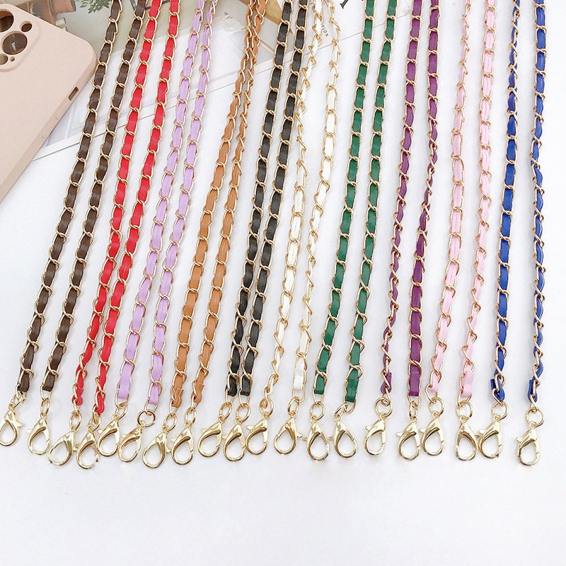 316L Stainless steel Gold Silver Black Base Link Bag Chain Parts  Accessories Strap Women Kpop Thick Belt Handbag Accessory DIY
