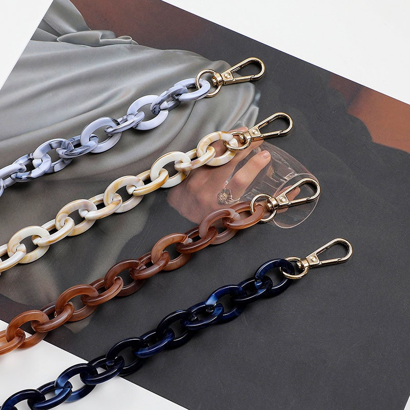 Shiny Chunky Aluminum Metal Purse Handle 19.7 DIY Handbag Purse Chain Strap Replacement Accessories Decoration Chain 